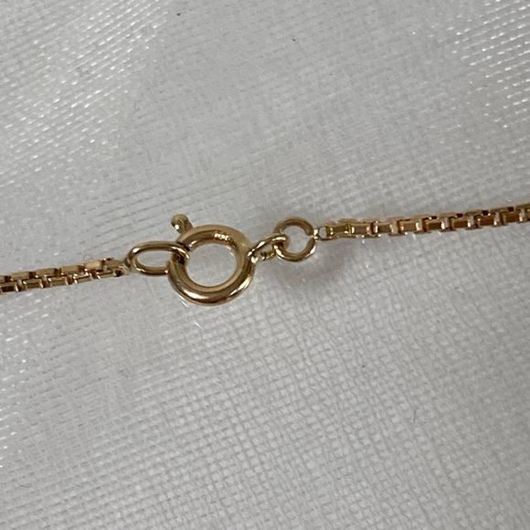 14K YELLOW GOLD shiny box chain bracelet REAL GOLD VINTAGE - Picture 10 of 13